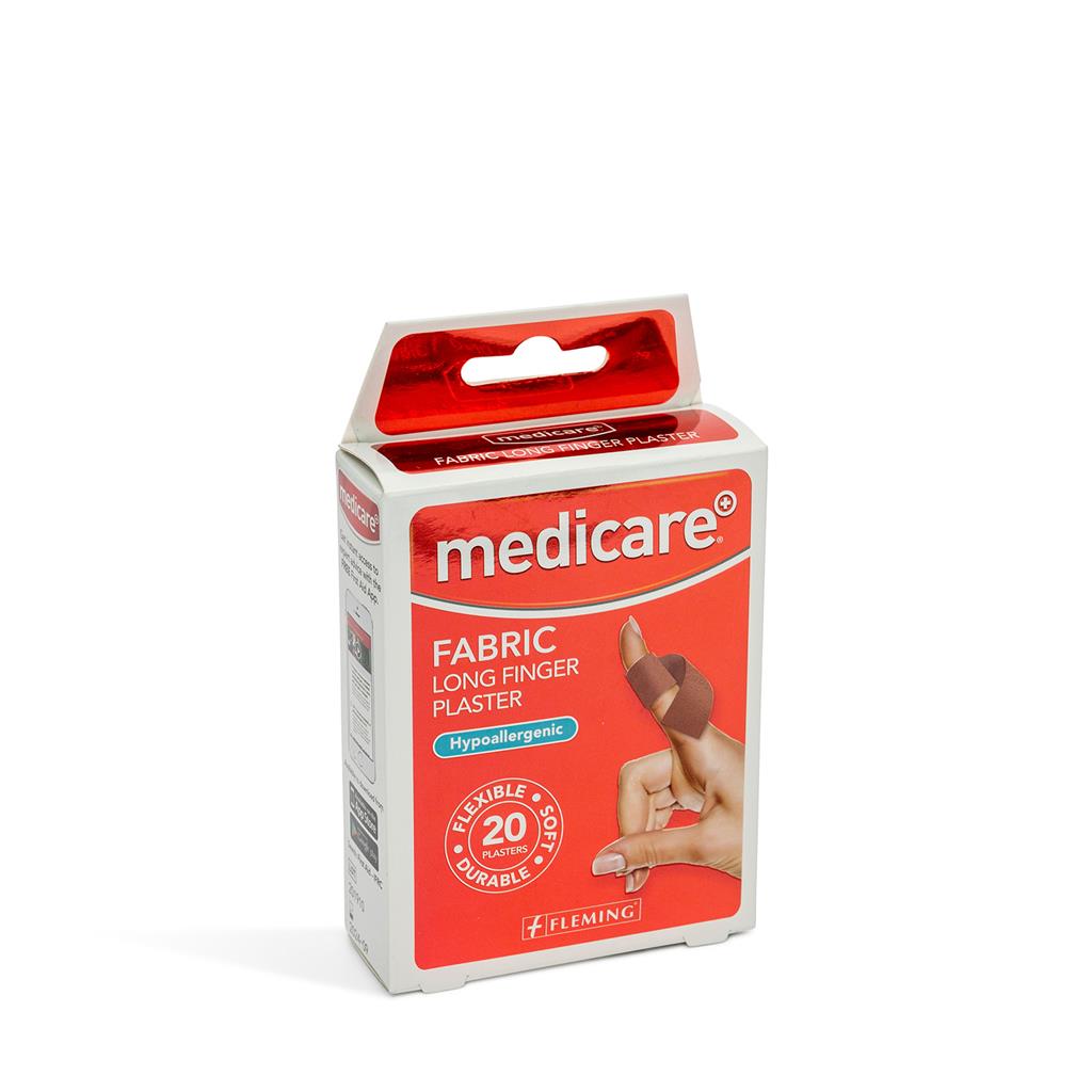 MEDICARE FABRIC LONG FINGER PLASTER (S'S) (DISPLAY OF 10)