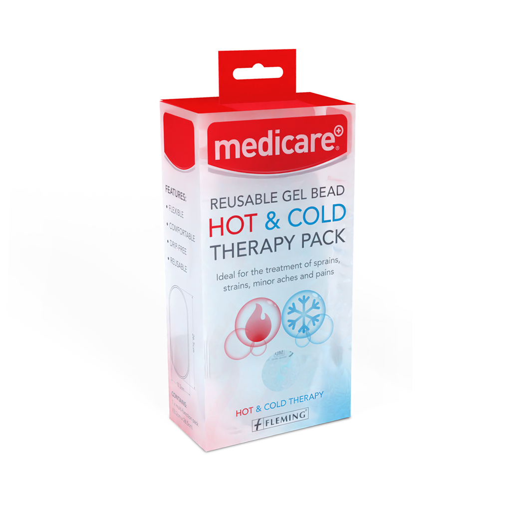 MEDICARE first aid hot/cold therapy reusable beads therapy pack