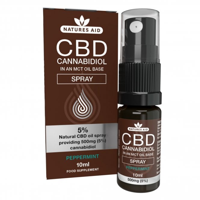 NATURES AID herbal CBD oil spray 5% 10ml