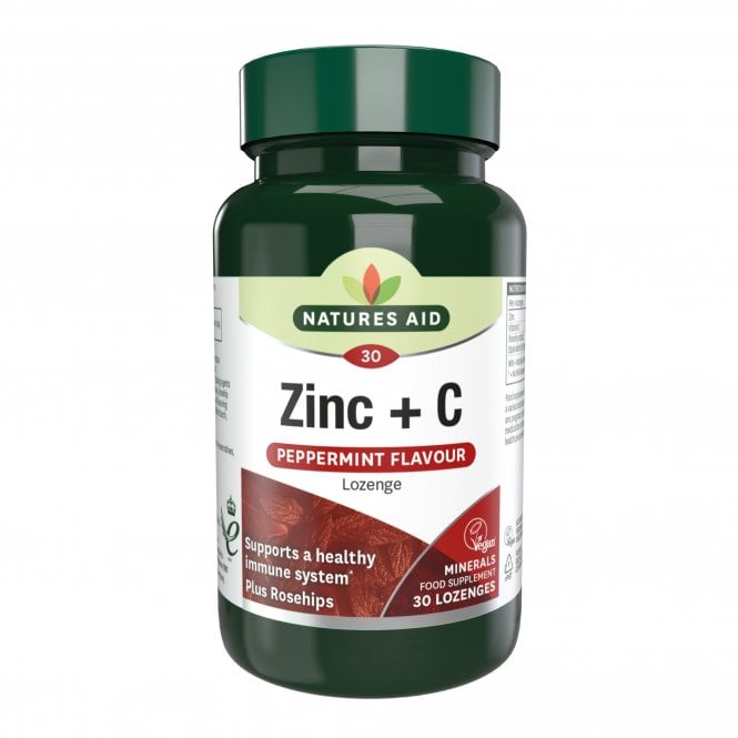 NATURES AID minerals zinc lozenges  30