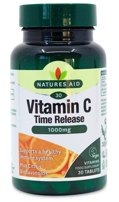 NATURES AID vitamins tablets vitamin C t/r 1000mg  30