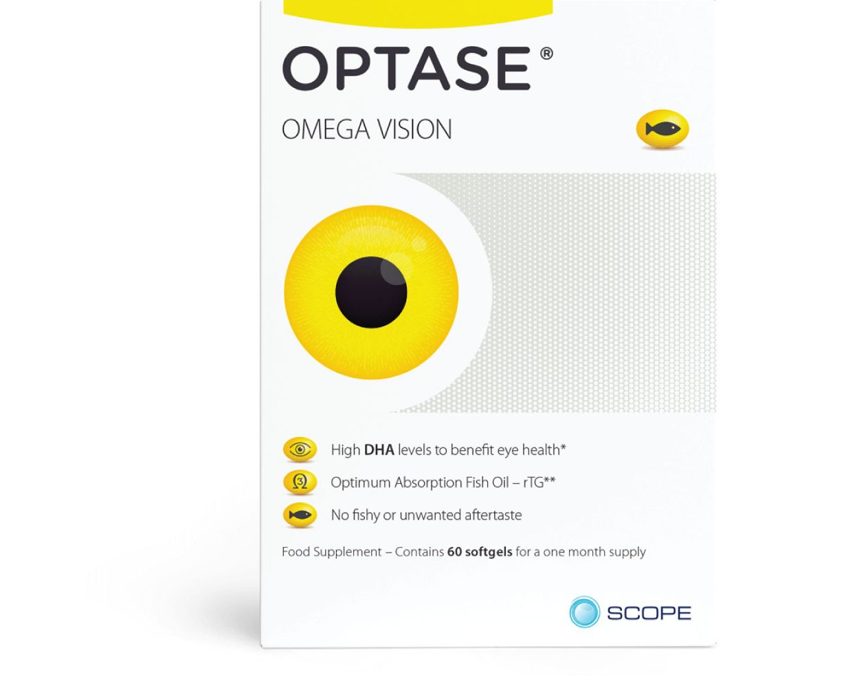 OPTASE OMEGA VISION omega3 fish oil softgels 1200mg  60