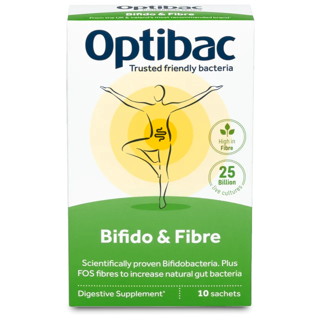 OPTIBAC probiotic food supplements bifido & fibre  10