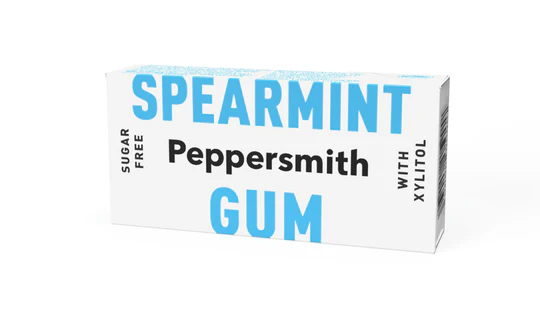 PEPPERSMITH dental chewing gum spearmint  15g 10