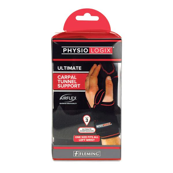 PHYSIOLOGIX ULTIMATE CARPAL TUNNEL WRIST BRACE - LEFT - ONE SIZE