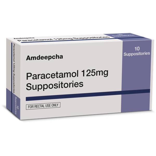 Paracetamol suppositories 125mg  10
