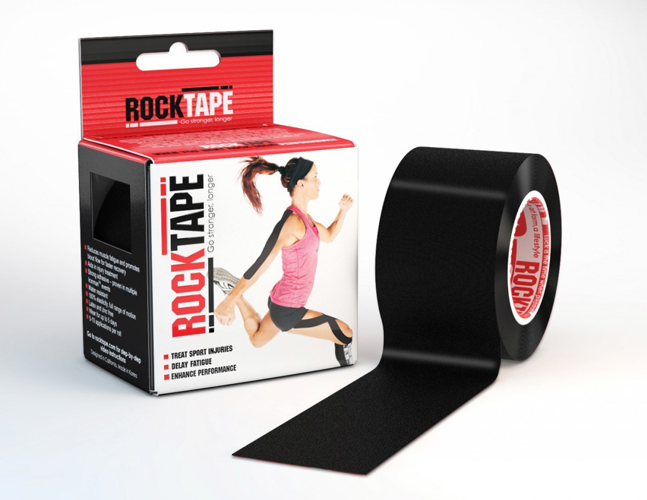 ROCKTAPE tape black 5cm x 5m