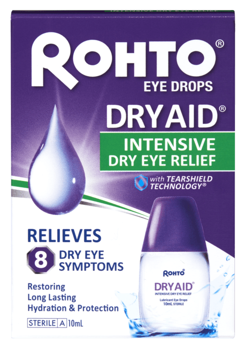 ROHTO dry aid lubricant eye drops 10ml