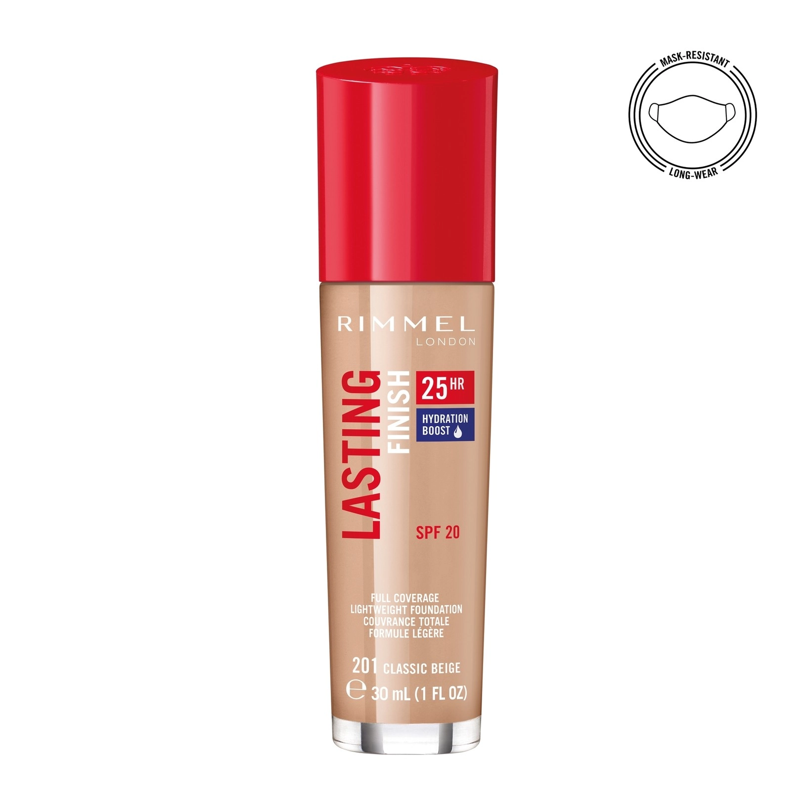 Rimmel Lasting Finish 25 Hour Foundation 201 Classic Beige