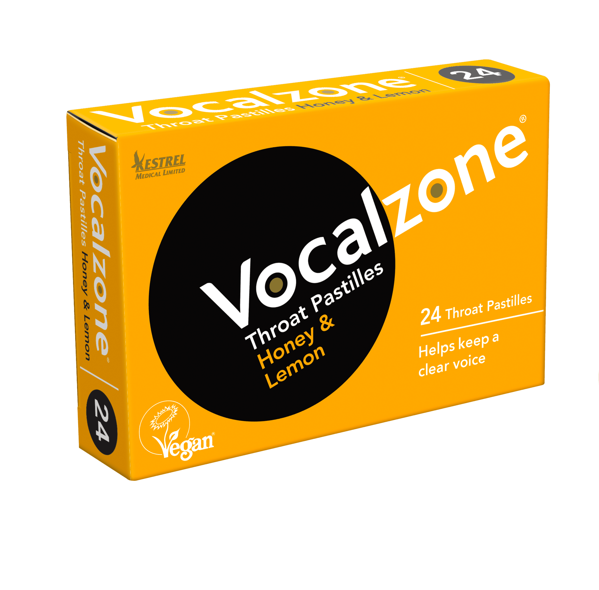 VOCALZONE throat pastilles honey & lemon  24