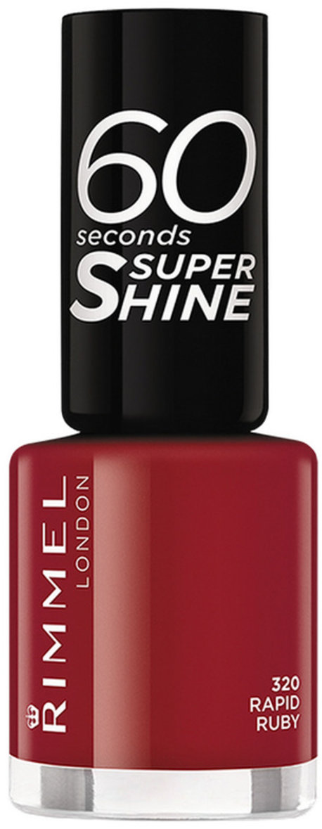 RIMMEL nail care nail polish 60 seconds rapid ruby 8ml