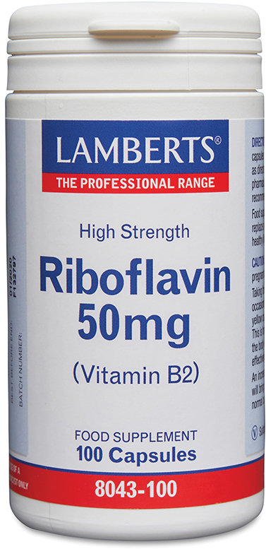 LAMBERTS vitamins capsules riboflavin 50mg (vitamin B2)  100
