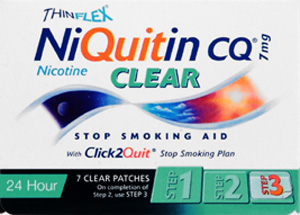 NIQUITIN patches clear 7mg  7