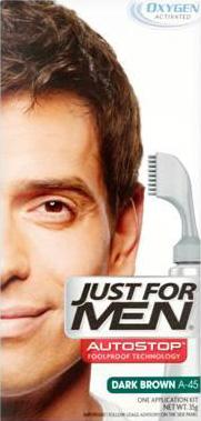 JUST FOR MEN autostop shampoo-in hair colourant dark brown 35g