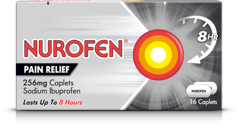 NUROFEN pain relief caplets 256mg  16