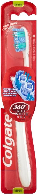 COLGATE toothbrushes 360 max white one medium