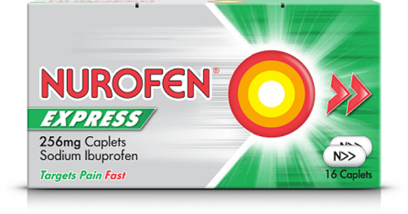 NUROFEN EXPRESS caplets 256mg  16