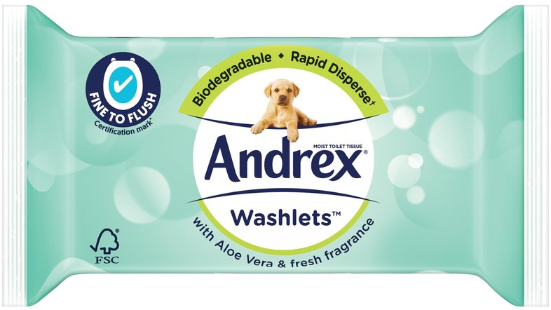 ANDREX moist toilet tissues aloe vera washlets  36