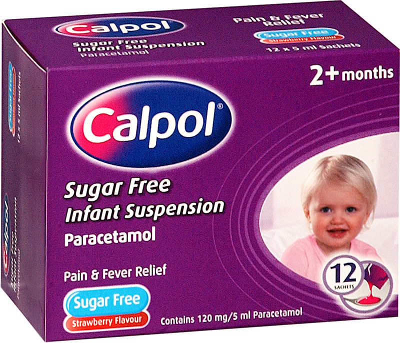 CALPOL infant suspension sachets s/f 120mg 5ml 12
