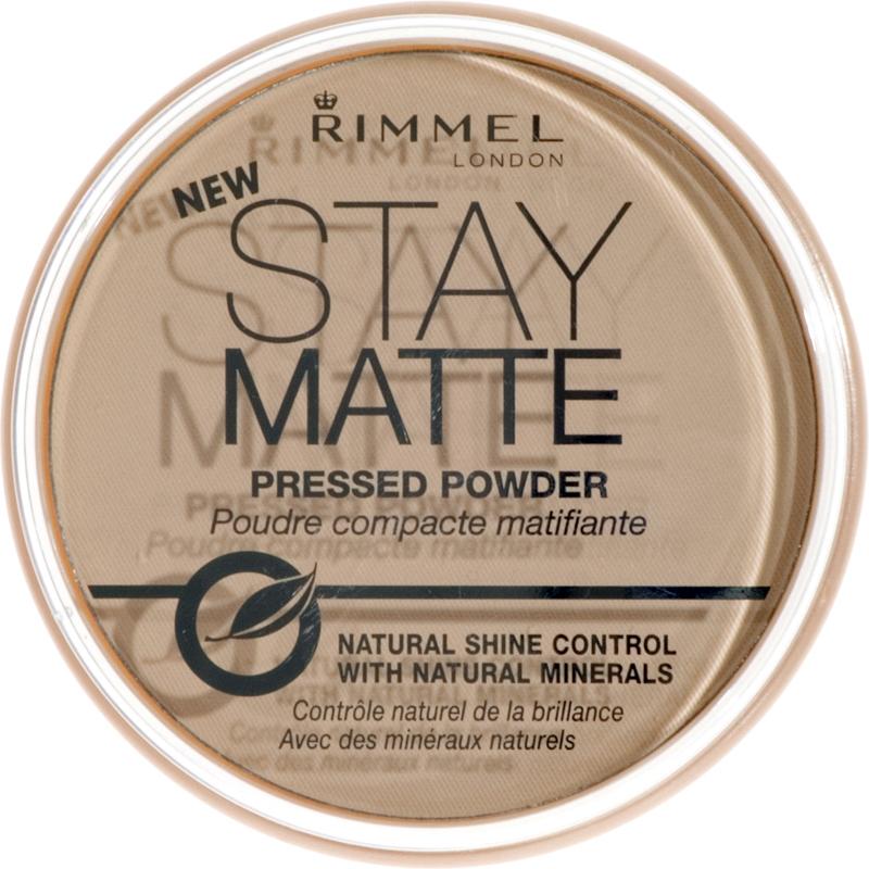 RIMMEL face make-up pressed powder stay matte transparent 14g