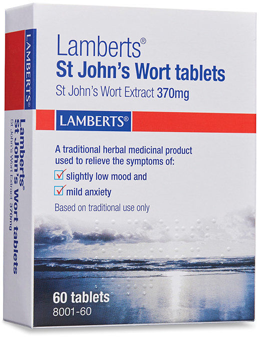 LAMBERTS traditional herbal products tablets st johns wort extract 370mg  60