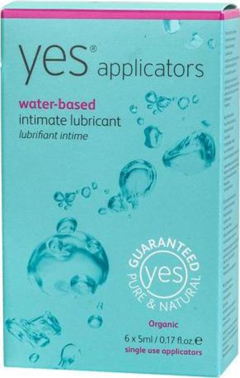 YES intimate lubricant water-based in pre-filled applicators 5ml 6