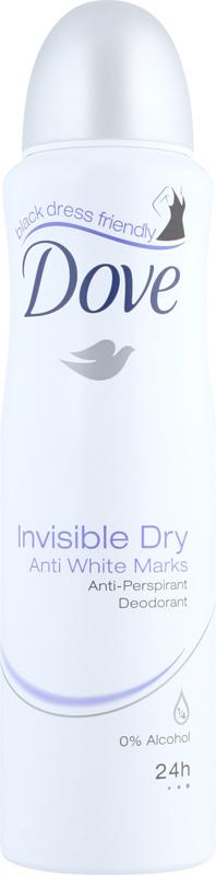 DOVE antiperspirants & deodorants antiperspirant aerosol invisible dry 150ml