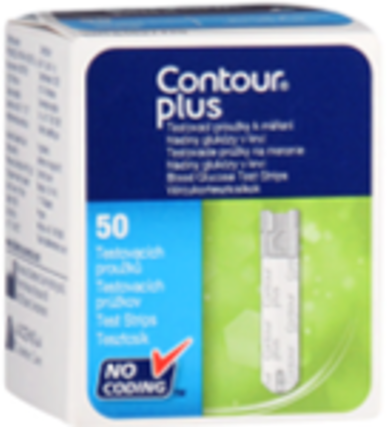CONTOUR PLUS blood glucose strips  50