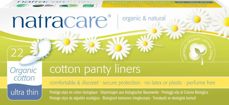 NATRACARE natural panty liners ultra thin organic cotton  22