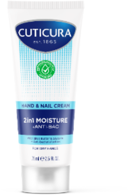 CUTICURA hand cream 2in1 moisture hand & nail 75ml