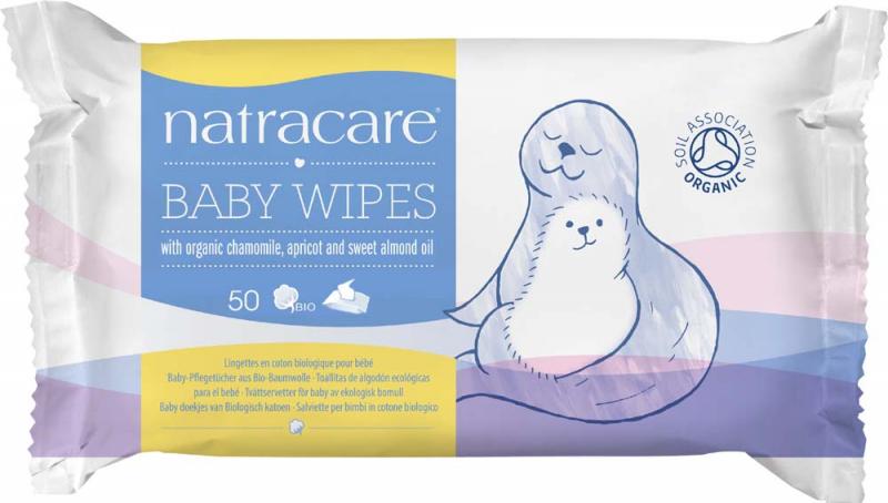 NATRACARE wipes organic cotton baby  50