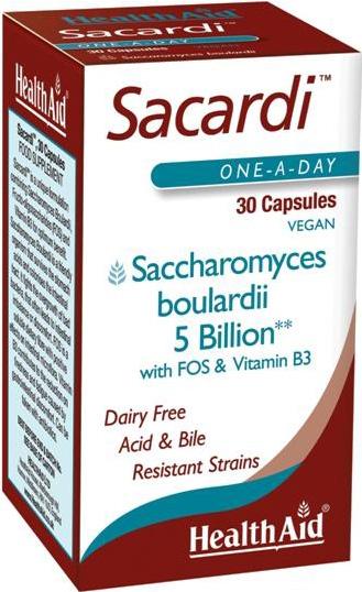 HEALTHAID probiotic capsules vegan sacardi  30