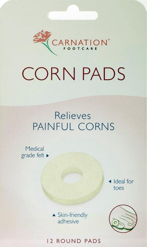 CARNATION corn & bunion care foam-o-felt round felt corn pads