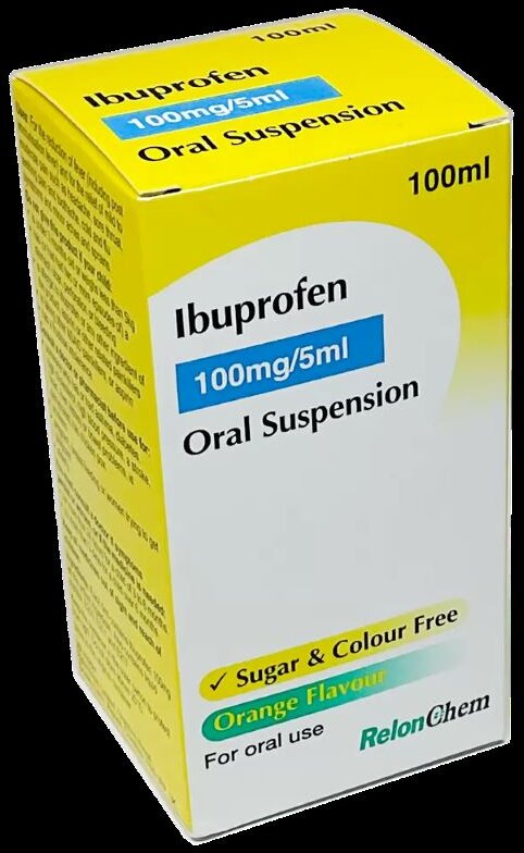 Ibuprofen oral suspension s/f 100mg/5ml 100ml