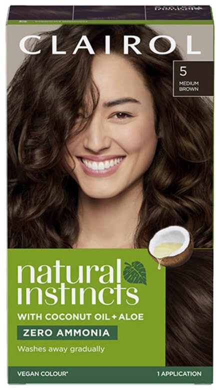 CLAIROL nice n easy natural instinct semi-permanent, vegan medium brown 5