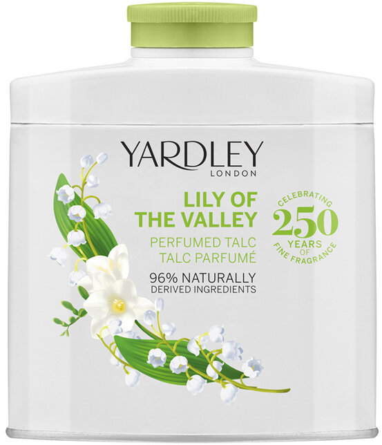 YARDLEY bath & body mini talc lily of the valley 50g