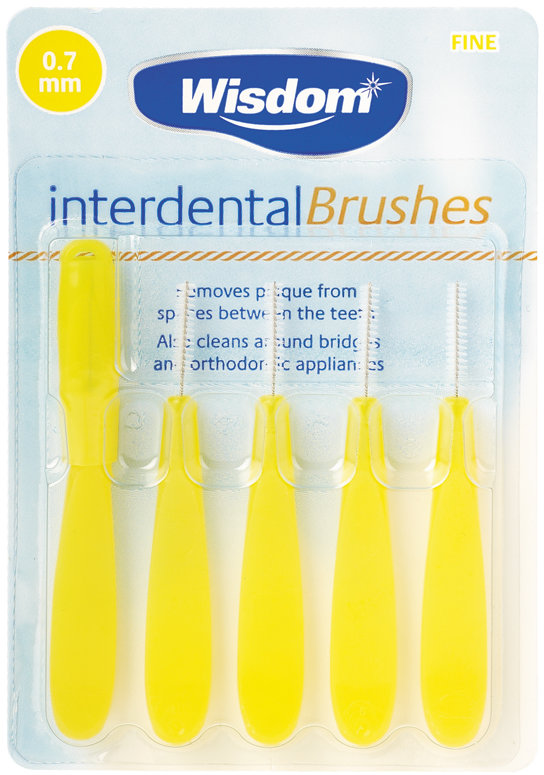 WISDOM interdental products brushes 0.7mm 5