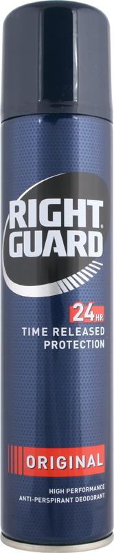 RIGHT GUARD for men antiperspirant aerosol total defence 5 original 250ml