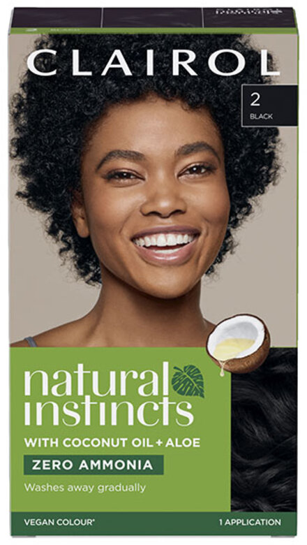 CLAIROL nice n easy natural instinct semi-permanent, vegan black 2