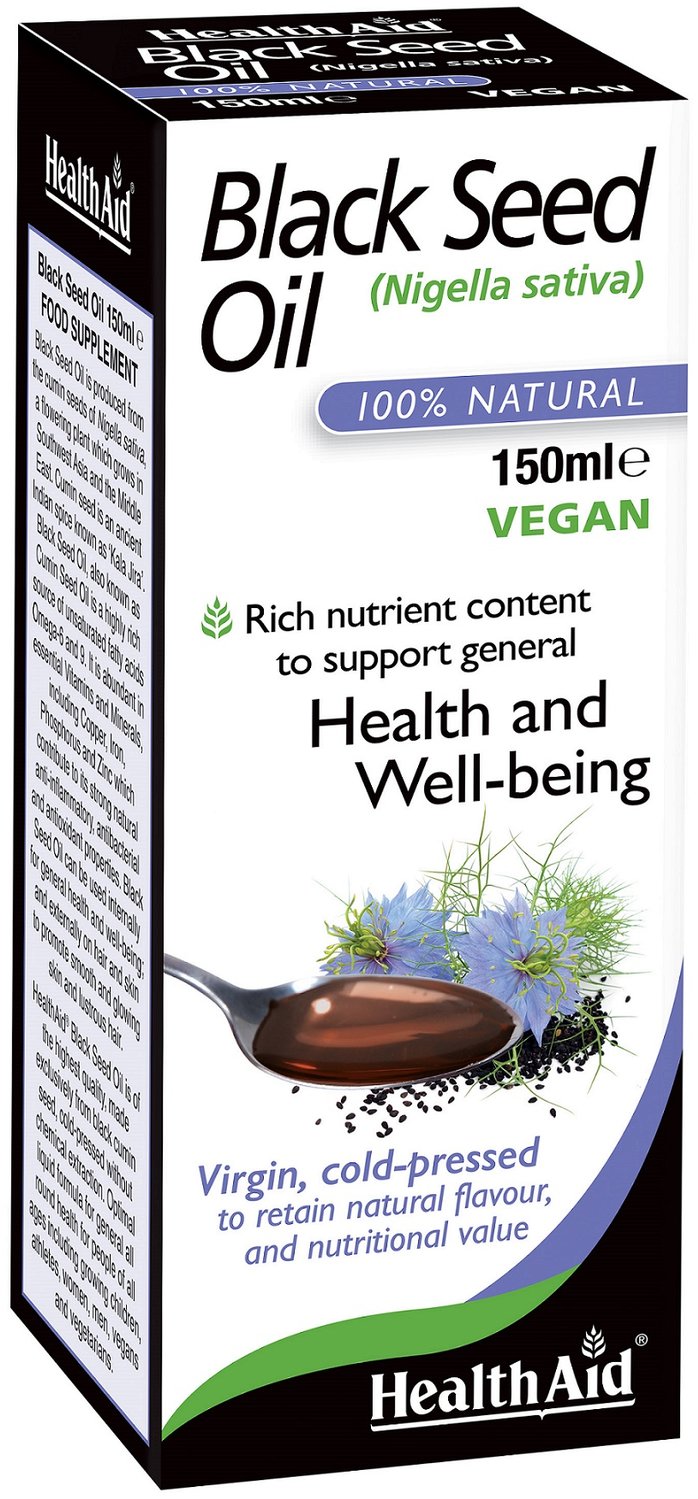 HEALTHAID herbal formula liquid black seed oil 150ml