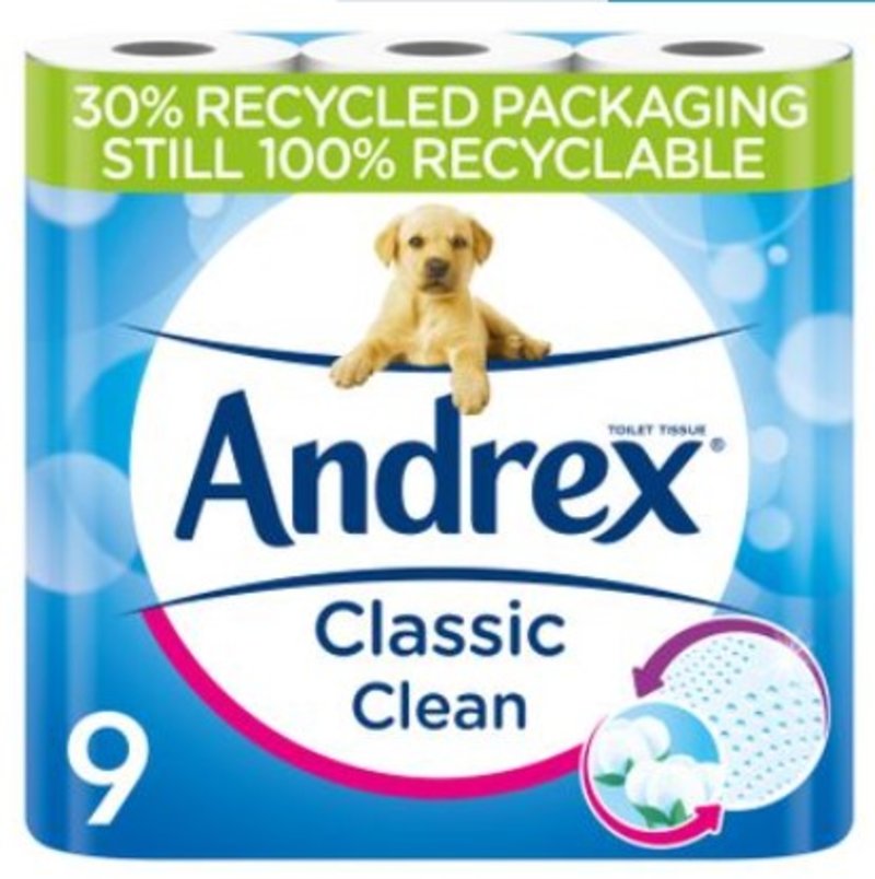 ANDREX toilet roll classic clean  9