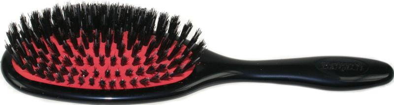 DENMAN brushes cushion, natural bristle single nylon quill medium