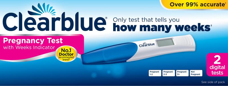 CLEARBLUE pregnancy test kit digital weeks indicator  2