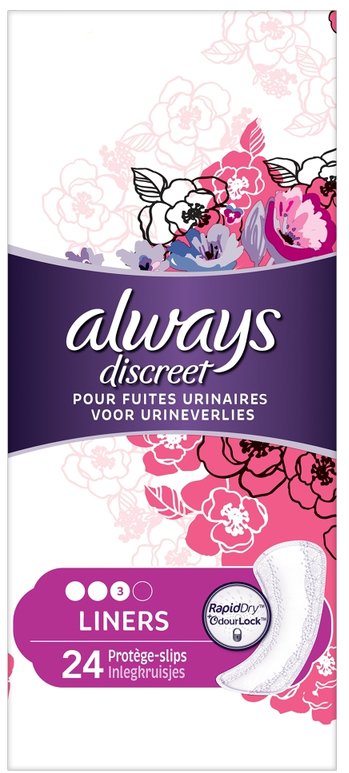 ALWAYS incontinence range discreet liners liners  24
