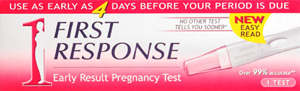 FIRST RESPONSE pregnancy testing kit one step
