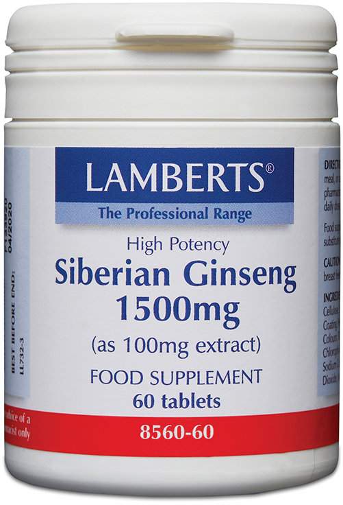 LAMBERTS herbs tablets siberian ginseng 1500mg  60