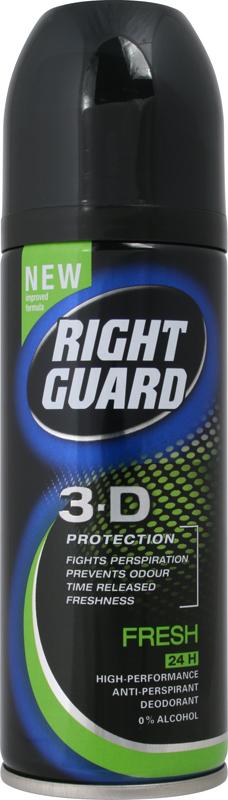 RIGHT GUARD for men antiperspirant aerosol total defence 5 fresh 150ml