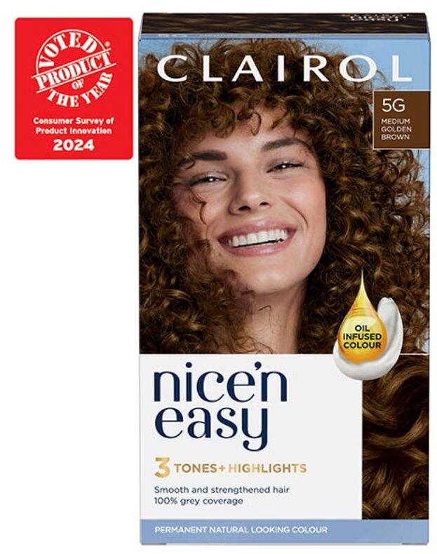 CLAIROL nice n easy care colour medium golden brown 5g