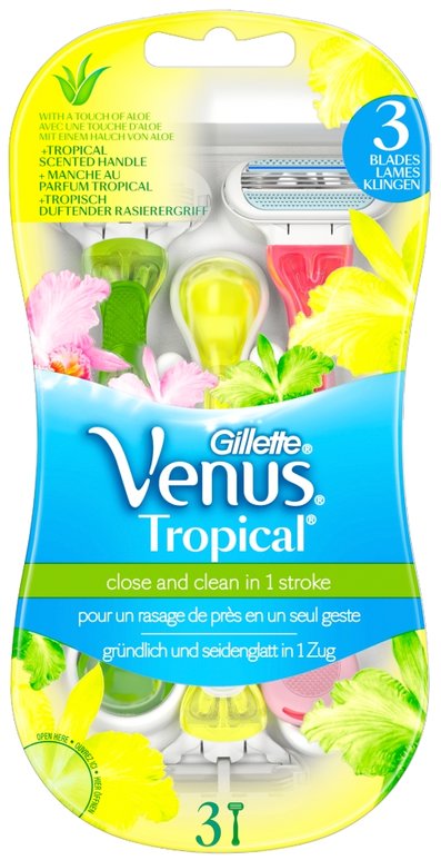 GILLETTE razors, blades & trimmers venus disposable razors tropical  3