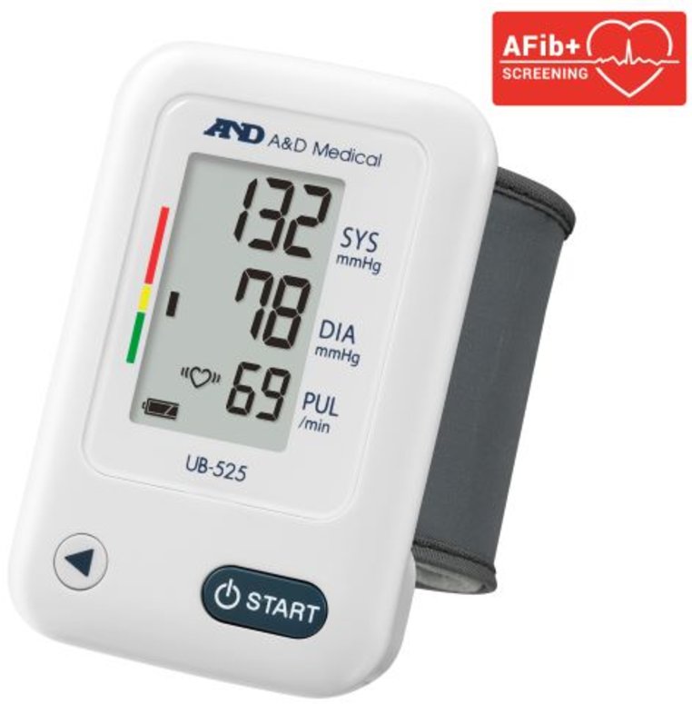 A&D blood pressure monitors wrist with AFib screening